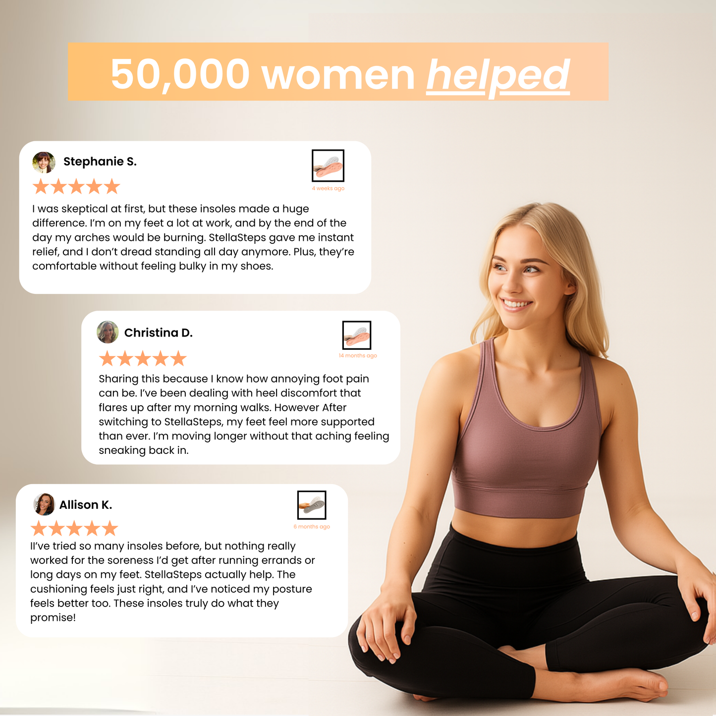 StellaSteps™ Insoles | Relief, Stability & Confidence