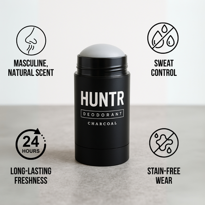 HUNTR CHARCOAL | Mens Natural Deodorant